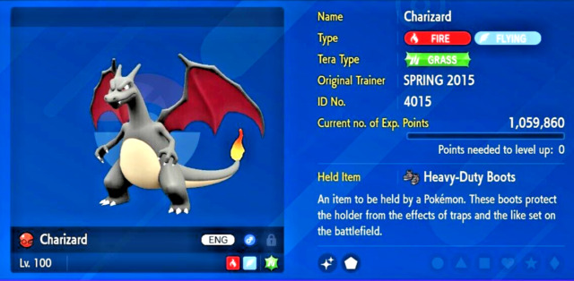 Pokemon Event Game2014 Charizard (For XY ORAS Omega Ruby Alpha Sapphire /  Home)