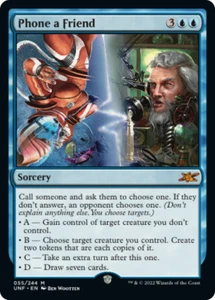 PHONE A FRIEND x4 mtg NM-M Unfinity 4 Mythic - Picture 1 of 1