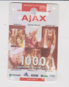 Sammler used Seizoen Club Card season ticket Ajax Amsterdam 2002-2003 - Imagen 1 de 2