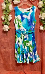 Chetta B Fit and Flare Sleeveless Floral Dress Size 8 - Picture 1 of 5