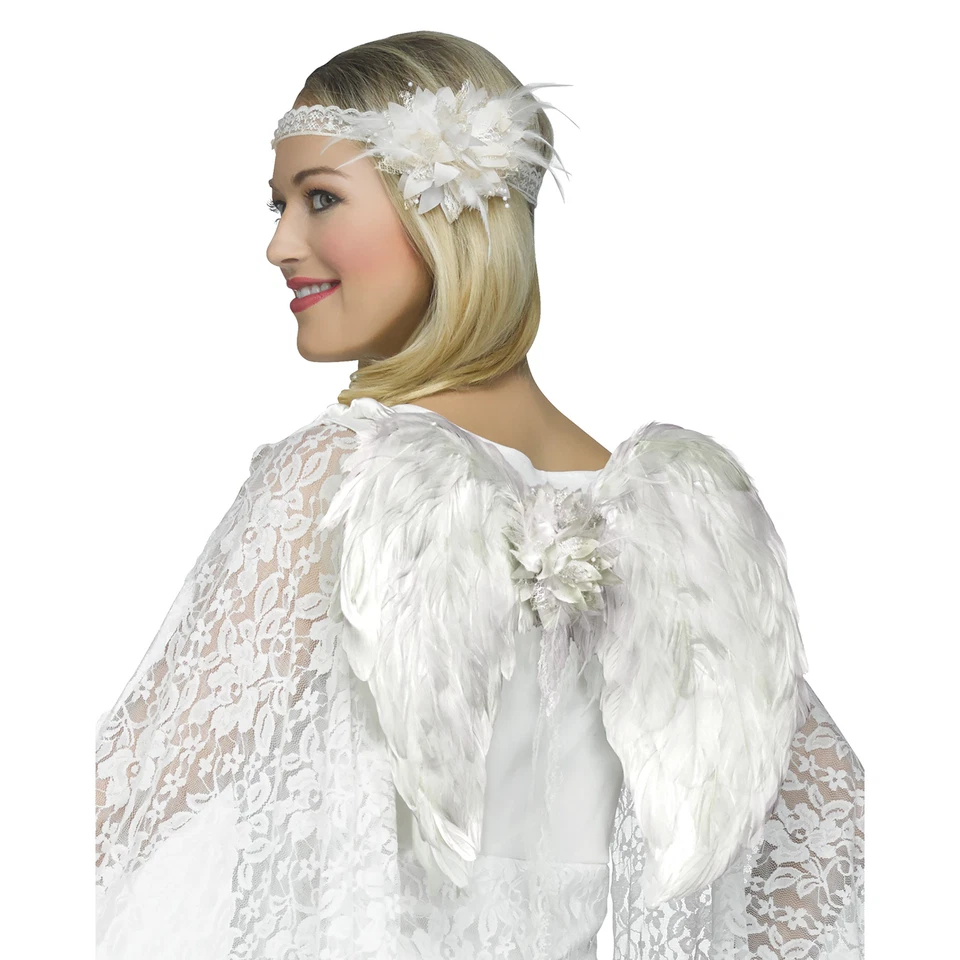 Diadema Fun World Halloween Sweet Angel Off-White 2 piezas alas de poliéster, para... Foto 1 de 1