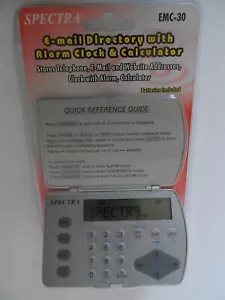 Spectra EMC-30 E-Mail Directory with Alarm Clock & Calculator - Picture 1 of 1