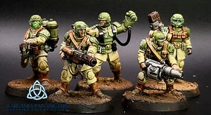 USA Duty Paid Painted Cadian Shock Troops Veteran Special Weapons set WH40K - Picture 1 of 4