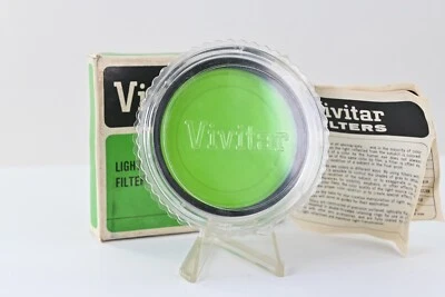 Vivitar 62mm Light Green No.11 (X1) Filter vintage BW photography - Image 1 of 4