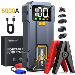 6000A Car Jump Starter Auto Battery Booster LED Power Bank Pack USB Charger - Picture 1 of 9