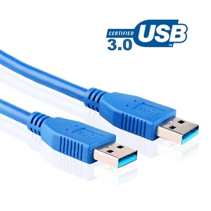Fast USB 3.0 Super Speed Data Connection Cable Type A Male to A Male M-M Cord AU - Picture 1 of 12