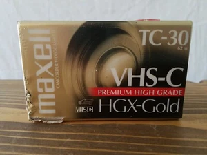 1 von Maxell TC-30 VHS-C HGX-Gold Premium hochwertiges Camcorder Band NEU VERSIEGELT - Bild 1 von 7