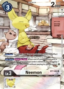 Digimon 2nd Anniversary | Alternate Art NM | Neemon BT7-080 - Picture 1 of 1