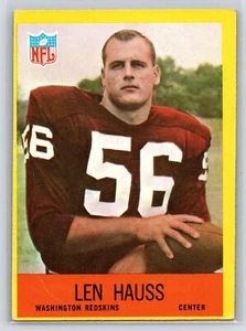 1967 Philadelphia #184 Len Hauss - Picture 1 of 2