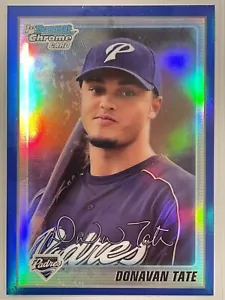 2010 Bowman Chrome Prospects Donavan Tate 1st Bowman Blue Refractor /250 #BCP90 - Picture 1 of 3
