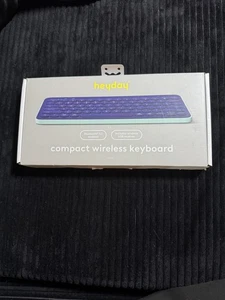 heyday Compact Wireless Keyboard Spring Purple Bluetooth 5.1 NEW - Picture 1 of 5