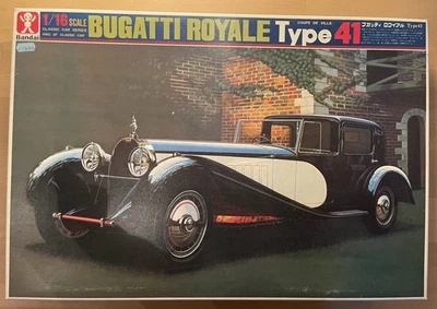 Bandai Japan 1/16 Bugatti Royale Type 41 Coupe De Ville Kit Boxed 132003 - Image 1 of 4