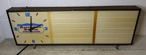 Vintage American States Insurance Lighted Clock Sign Advertising Letter Board - Picture 1 of 17