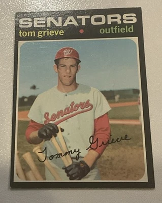 1971 Topps  #167 Tom Grieve NR-MINT - Image 1 of 2