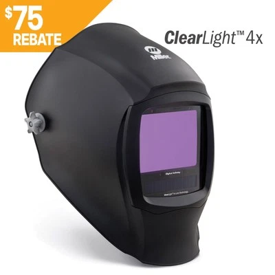 Miller Digital Infinity Black Welding Helmet w/ClearLight 4X Lens (296786) - Image 1 of 4