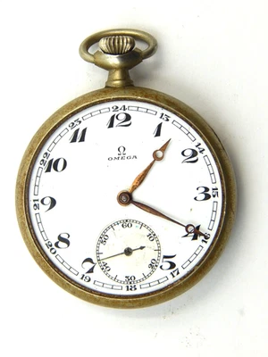 Vintage Omega Cal. 40.6 L T1 15j Hand Wind Pocket Watch - Image 1 of 4