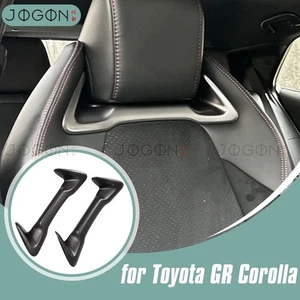 Matte Carbon Fiber Seat Headrest Cover 2pcs For Toyota GR Corolla 2023 2024 2025 - Picture 1 of 15