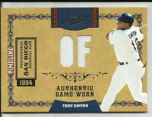 TONY GWYNN 2008 Prime Cuts Timeline Jersey Position #93/99 $12 San Diego Padres - Picture 1 of 2