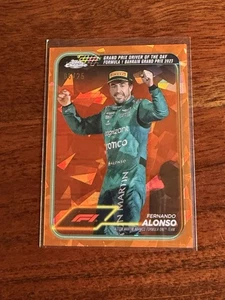 2024 Topps Chrome Sapphire Formula 1 F1 Fernando Alonso #159 arancione /25 - Foto 1 di 2