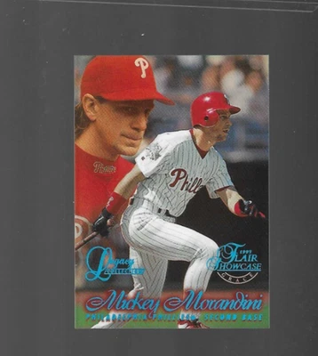 1997 FLAIR SHOWCASE ROW 1 LEGACY #134 MICKEY MORANDINI PHILLIES #/100 - Image 1 of 2