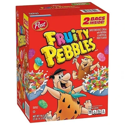 Cereal Fruity Pebbles 38 oz - Cereal dulce y crujiente para desayuno Foto 1 de 4