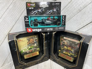 Lotto misto auto da corsa Burago Maisto F1W15 2025 + auto d'epoca Meinke Jarret 1993 - Foto 1 di 10