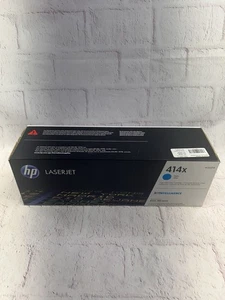 Cartuccia toner ciano HP 414X originale ad alto rendimento (W2021X) nuova sigillata - Foto 1 di 5