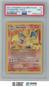 2021 Pokemon - Base Set Classic Collection Charizard PSA 9 #4/102 Holo - Picture 1 of 3