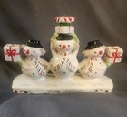 Holt Howard Jolly Snowman Candle Holder