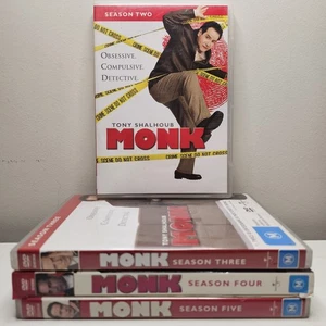 Tony Shalhoub Monk DVD Seasons 2 3 4 5 Obsessive Compulsive Crime Detective TV - Picture 1 of 10