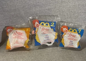 Menge 3 Babe Film McDonalds Spielzeug 1995 versiegelt Baby, Kuh & Maus - Bild 1 von 7