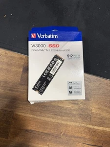 Verbatim Vi3000 512GB Storage PCIe NVMe M.2 2280 Internal Solid State Drive - Afbeelding 1 van 11