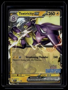 2023 SV: Scarlet & Violet Promo Cards Toxtricity ex #215 Illustration Contest - Picture 1 of 2