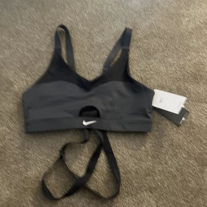 Nike Womens Black Dri Fit Athletic Indy Sports Bra Size L Large NWT - Picture 1 of 9