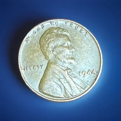 1944 No Mint Mark Lincoln "L" Error/ Close To Rim/ Obverse Wheat Penny-BEAUTIFUL - Image 1 of 4