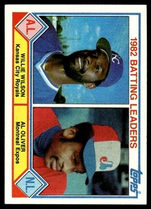 1983 Topps Willie Wilson/Al Oliver Kansas City Royals/Montreal Expos #701 - Picture 1 of 2