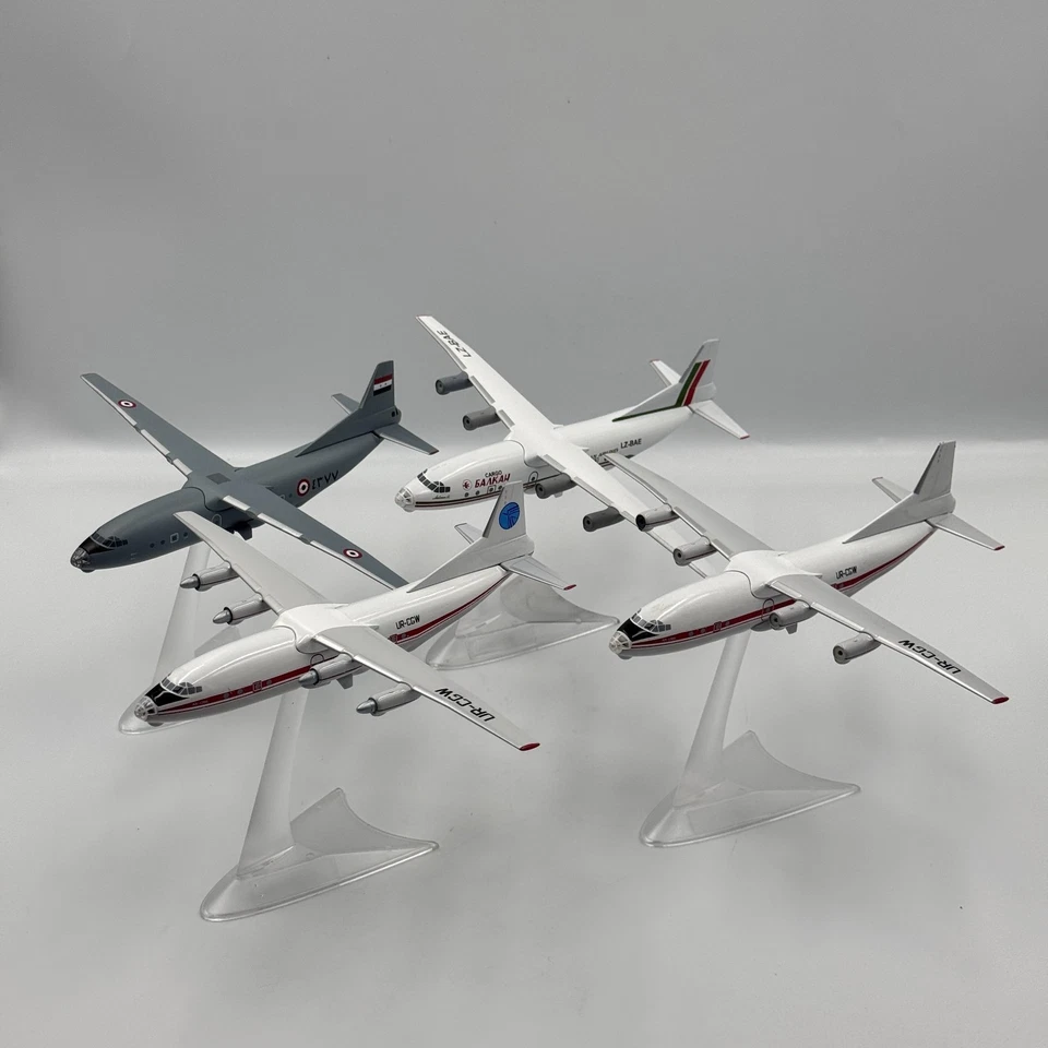 Set of 4 Antonov An-12 used Aircraft Models Indian Air Force, Balkan, Meridian - Image 1 of 4