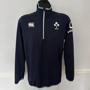 Herren Canterbury Oberteil Shirt Small S IRFU Irland Rugby 1/4 Reißverschluss Langarm - Bild 1 von 7