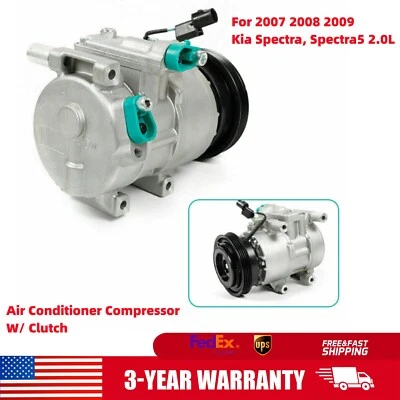 A/C AC Compressor Fits for 2007 2008 2009 Kia Spectra, Spectra5 2.0L CO 10984C - Image 1 of 4