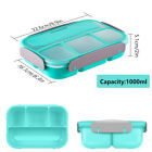 4 Compartments Lunch Box For Kids Adults Bento Storage Box Fruit Food Container