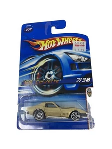 HOT WHEELS 2006 7/38 '69 Corvette GOLD First Edition (1B146) - Picture 1 of 3