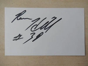 Raion Hill handsignierte 3" x 5" Karteikarte - Bild 1 von 3