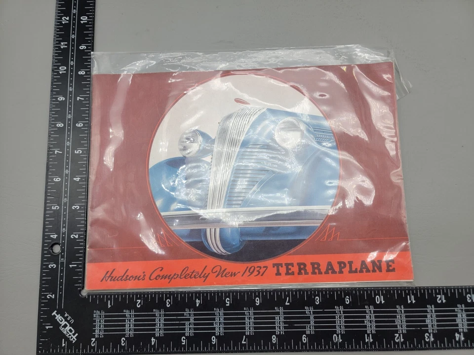 Hudson Terraplane 1937 línea completa grande color folleto catálogo Foto 1 de 4