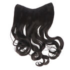 Black Brown Wavy Wig High Temperature Silk Curly Wig One Piece Design
