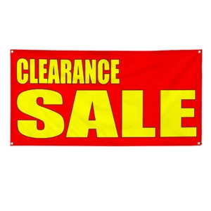 Vinyl Banner Multiple Sizes Clearance Sale Style 2 Business Sales Outdoor - Picture 1 of 7