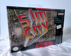 SimCity Super Nintendo SNES Complete Pristine Sim City - Picture 1 of 10