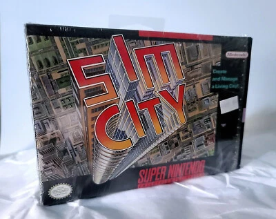 SimCity Super Nintendo SNES Complete Pristine Sim City - Image 1 of 4