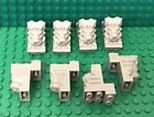 Lego 8 Light Bluish Gray Brick Modified 2x3x3 with Cutout and Lion Head Parts