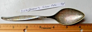 Oneida Cucchiaino Placcato Argento ~ WINSOM ~ Piatto Comunità 1959 - Foto 1 di 3