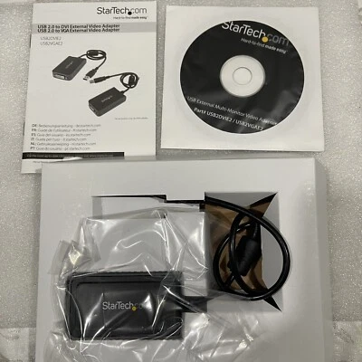 Startech USB2VGAE2 USB To VGA LAPTOP NOTEBOOK ADAPTER EXTRA MONITOR WIN10 WIN11 - Image 1 of 2